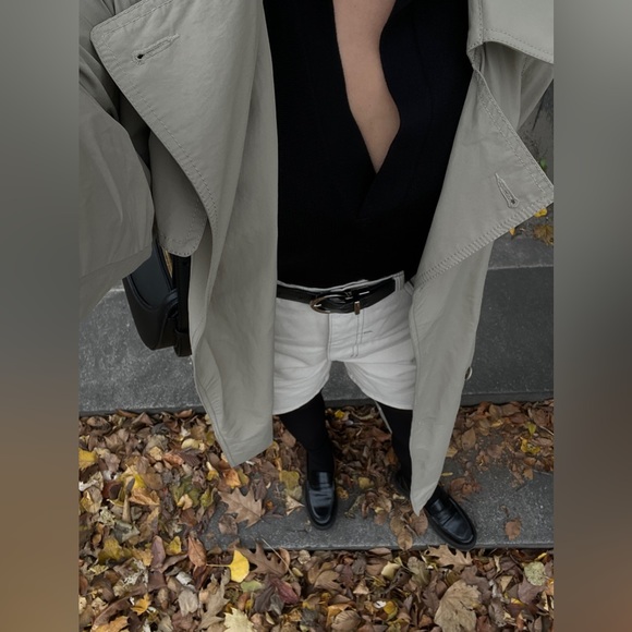 Thrills Beige Denim shorts - Picture 4 of 5